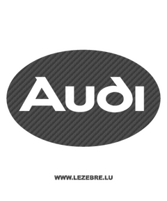 Sticker Karbon Audi Logo 5