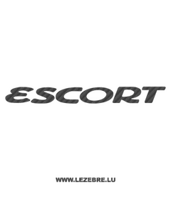 Ford Escort Carbon Decal 3