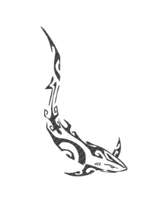 Sticker Carbone Requin