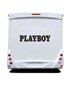 Sticker Camping Car Playboy Logo Écriture