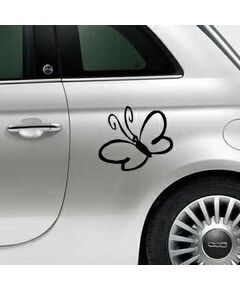 Butterfly Fiat 500 Decal 57