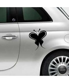 Butterfly Fiat 500 Decal 66