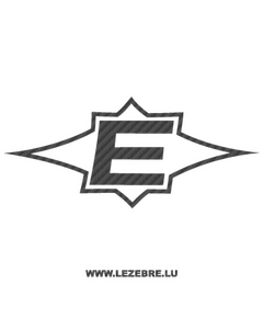 Sticker Karbon Easton Logo E