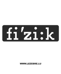 Fizik Logo Decal 2