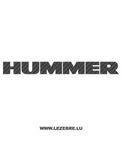 Hummer Carbon Decal