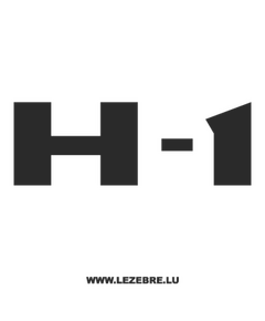 Hyundai H-1 Decal