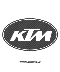 KTM Logo Carbon Decal 2
