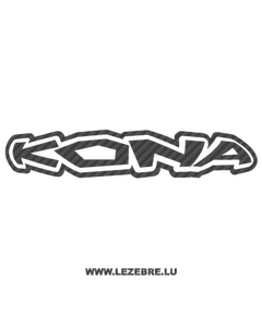 Sticker Carbone Kona Logo 2