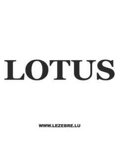 Sticker Lotus 2