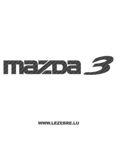 Mazda Carbon Decal 3