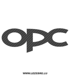 Sticker Carbone Opel OPC