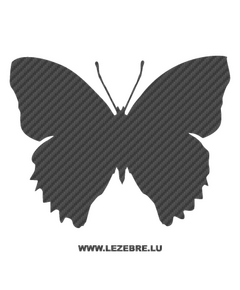 Sticker Karbon Schmetterling 55