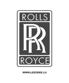 Sticker Carbone Rolls Royce Logo
