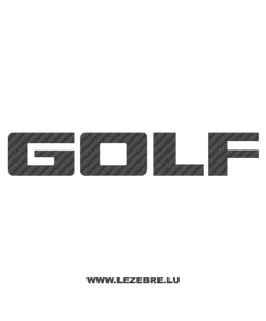 Sticker Karbon Volkswagen Golf Logo 2