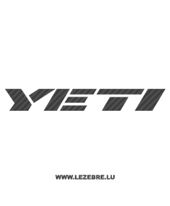 Yeti Logo Carbon Decal 2