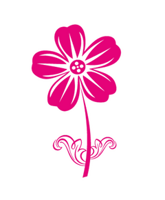 Sticker Voiture Fleur, Déco Fleur