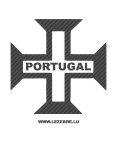 Portugal Cross Carbon Decal