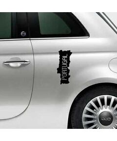 Portugal Continent Fiat 500 Decal