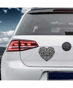 Sticker VW Golf Coeur Déco 3