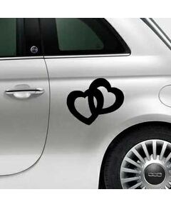 Hearts Fiat 500 Decal 7