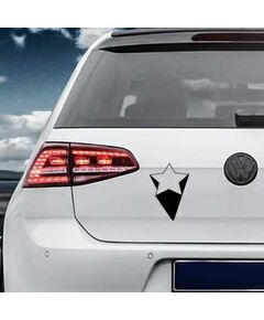 Sticker VW Golf Déco Étoile Effet 3D 2