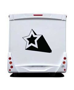 Star 3D Effect Camping Car Decal 3