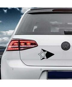 Sticker VW Golf Déco Étoile Effet 3D 4