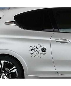 Flowers Peugeot Decal 2