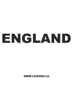 England Decal 2