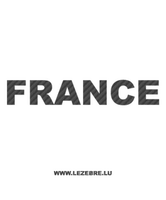 Sticker Karbon Frankreich