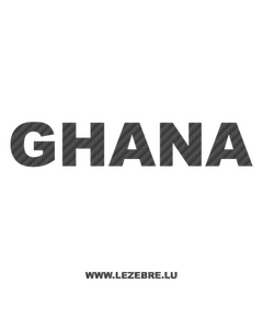 Ghana Carbon Decal