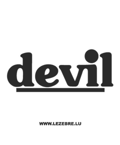 Sticker Devil Echappements Logo