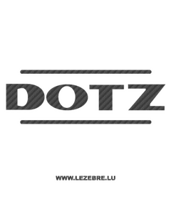 Sticker Carbone Dotz jantes Logo