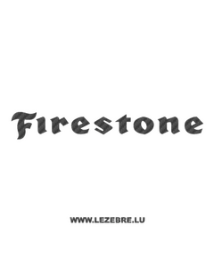 Sticker Carbone Firestone Logo