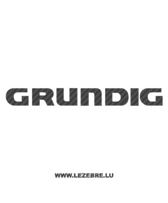 Sticker Carbone Grundig Logo