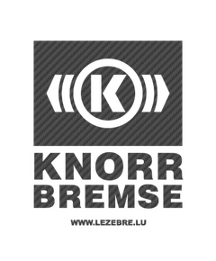 Knorr Bremse Logo Carbon Decal