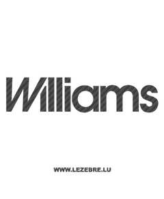 Williams Logo Carbon Decal 2