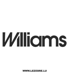 Williams Logo Decal 2