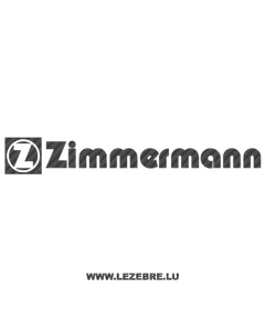 Zimmermann Logo Carbon Decal 2