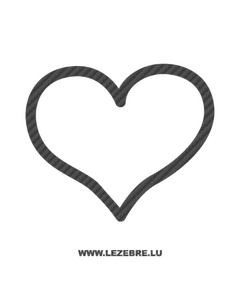 Heart Carbon Decal