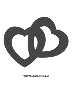 Hearts Carbon Decal 7