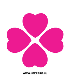 Heart Flowers Decal