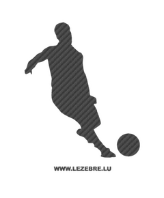 Football Player Carbon Decal 2