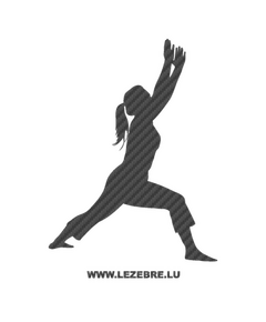Sticker Karbon Fitness Aerobic Yoga 5