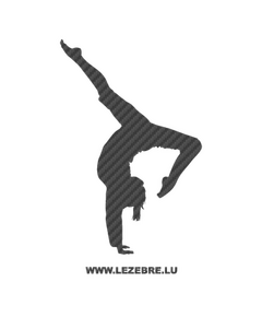 Fitness Yoga Carbon Decal