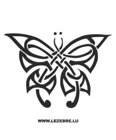 Tribal Butterfly Decal