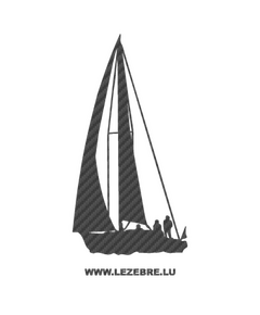 Sailing Boat Carbon Decal
