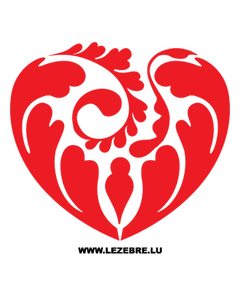 Heart Design Swirles Decal