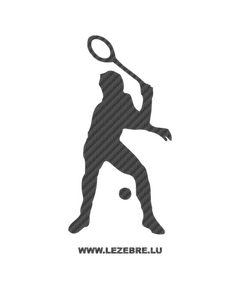 Tennis Player Carbon Decal 2