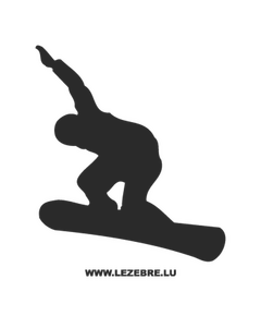 Sticker Snowboarder Snowboard 3
